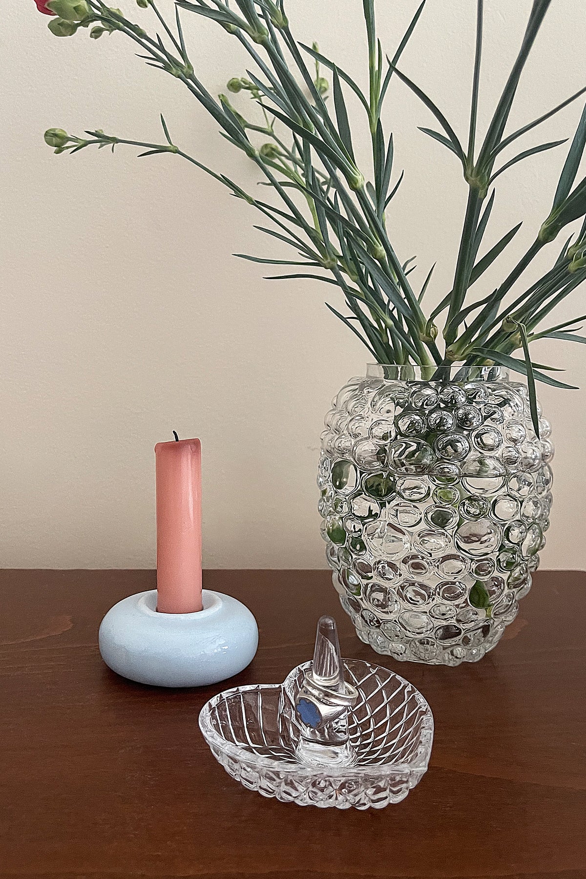 Set of Two Donut Candlestick Holders