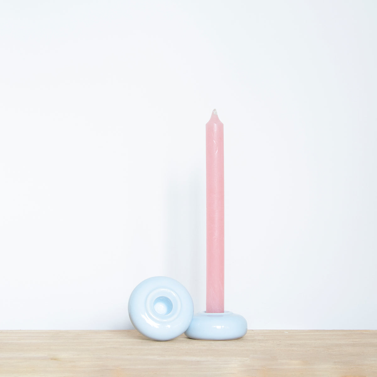 Set of Two Donut Candlestick Holders