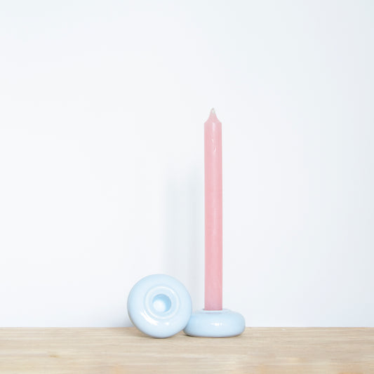 Set of Two Donut Candlestick Holders