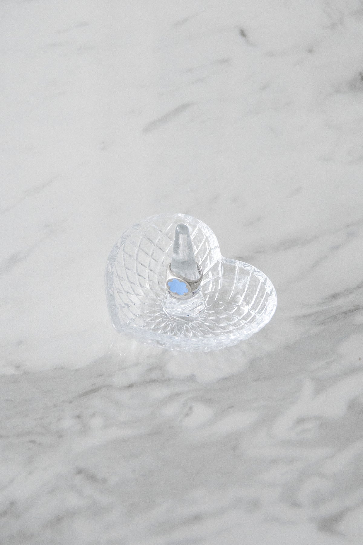 Crystal Heart Ring Holder