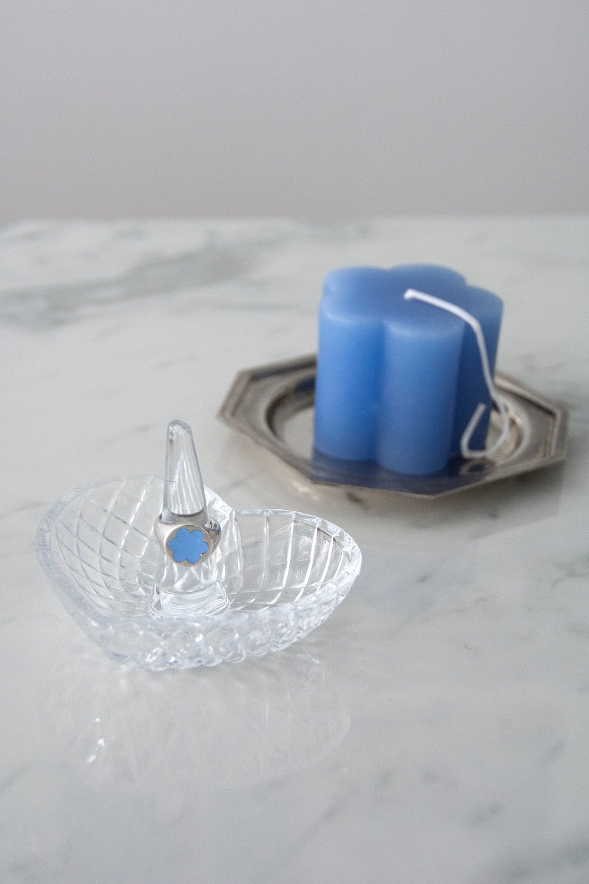 Crystal Heart Ring Holder