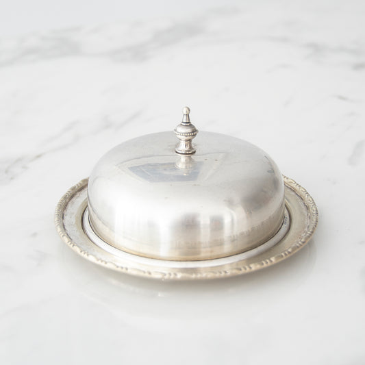 Antique Butter Dish with a Lid