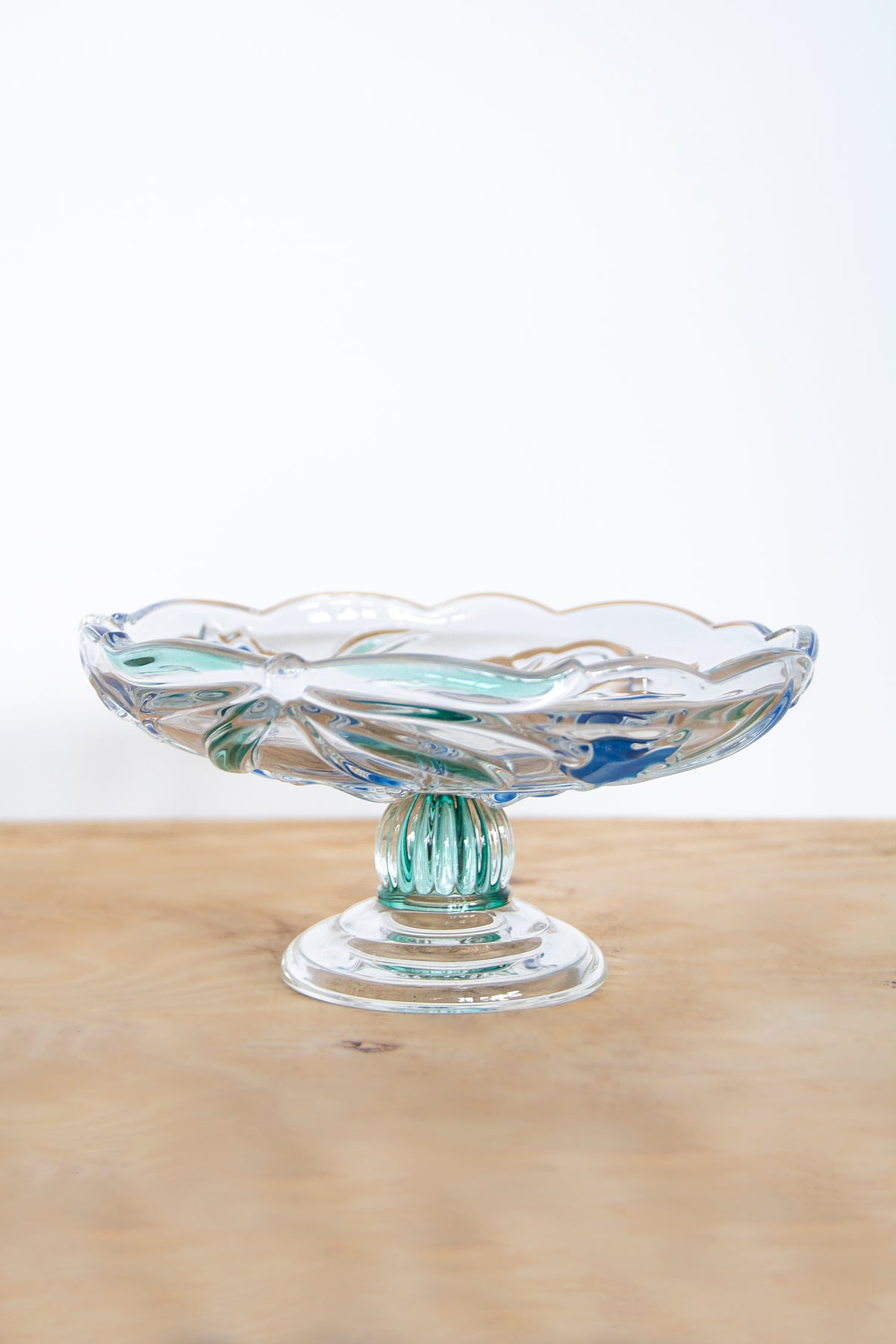 Bluebells Footed Serving Platter