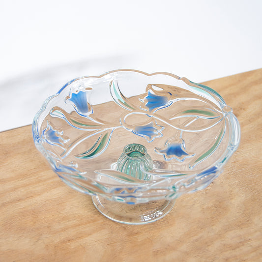 Bluebells Footed Serving Platter