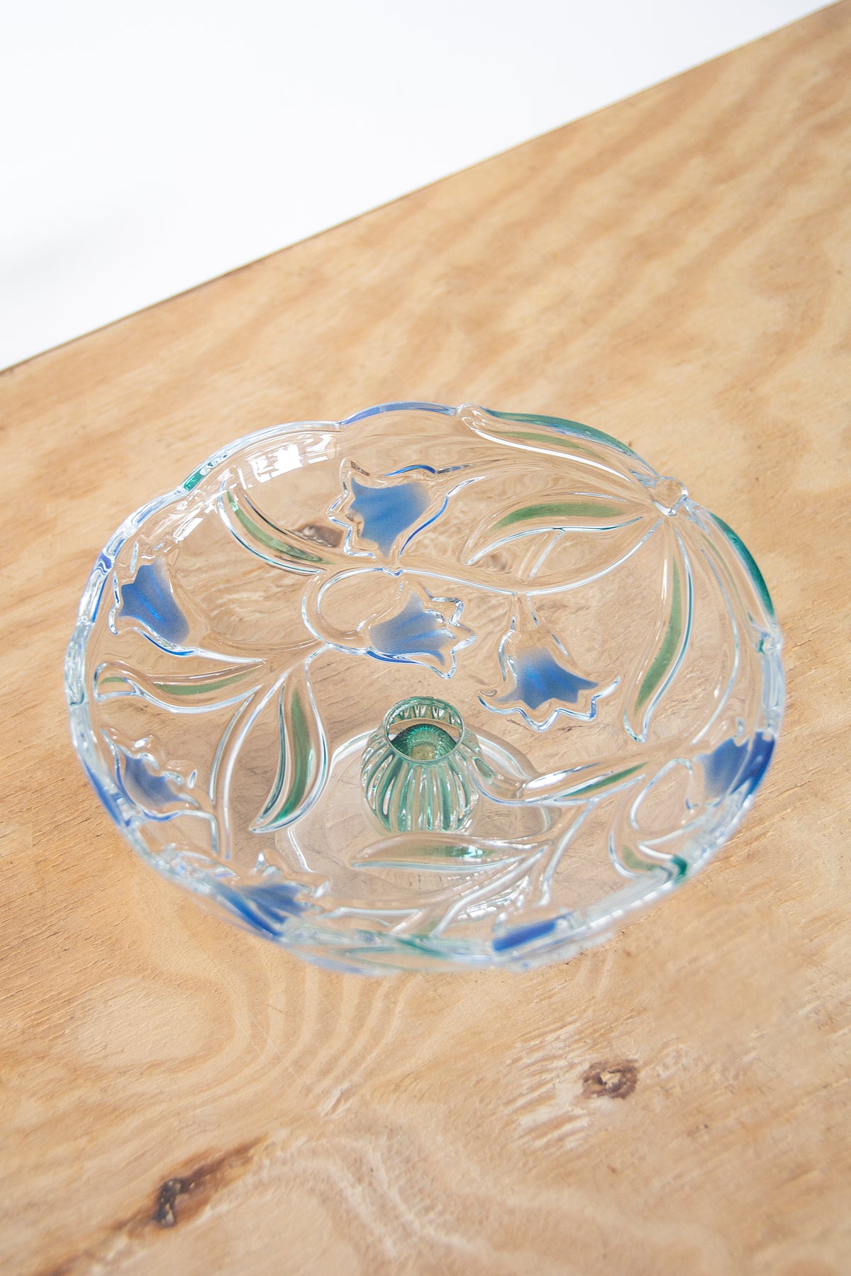 Bluebells Footed Serving Platter