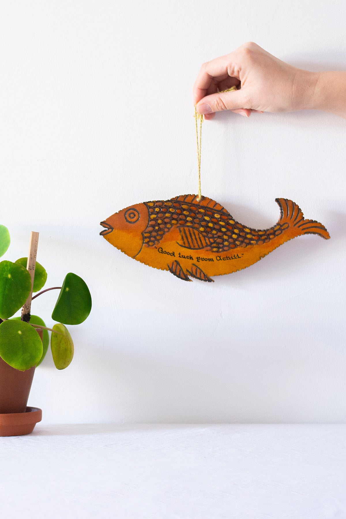 Wooden Fish Wall Art
