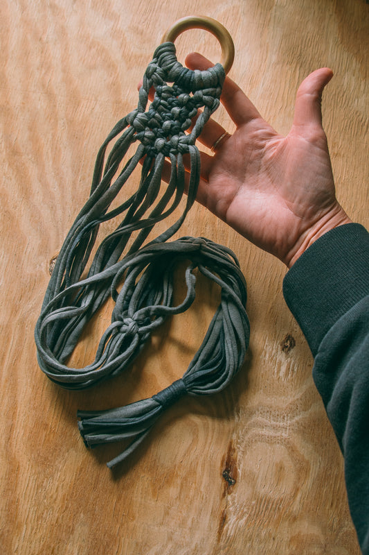 Grey ukulele hanger