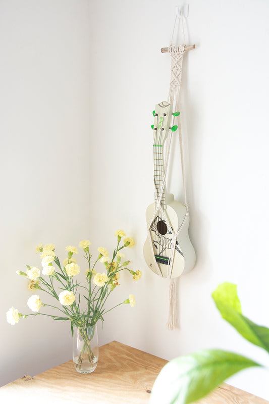 Boho ukulele hanger