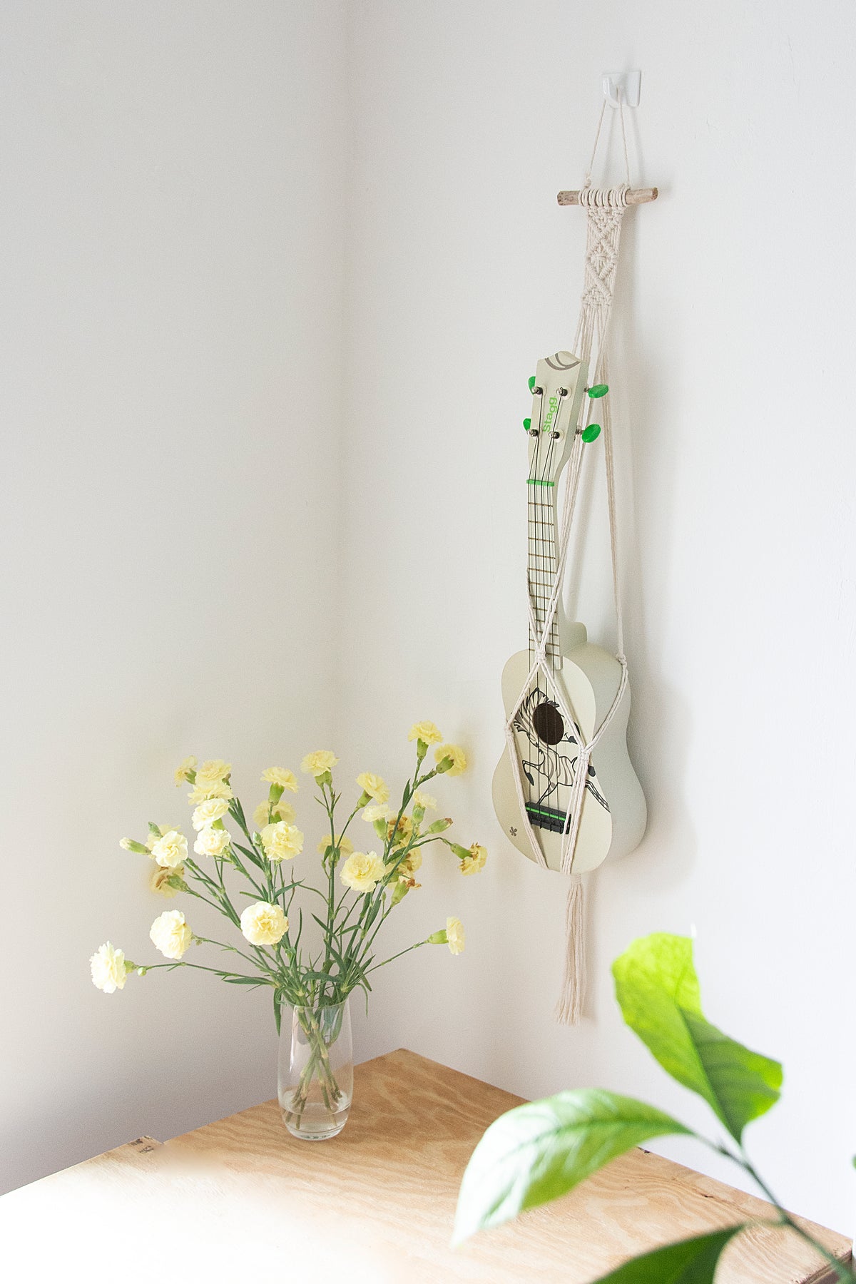 Boho ukulele hanger