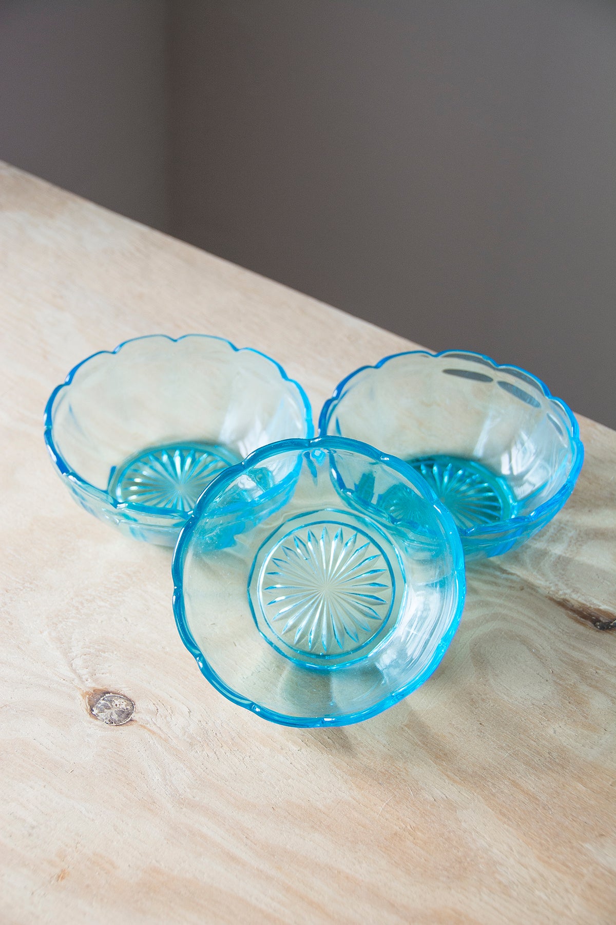 Aqua Glass Bowl