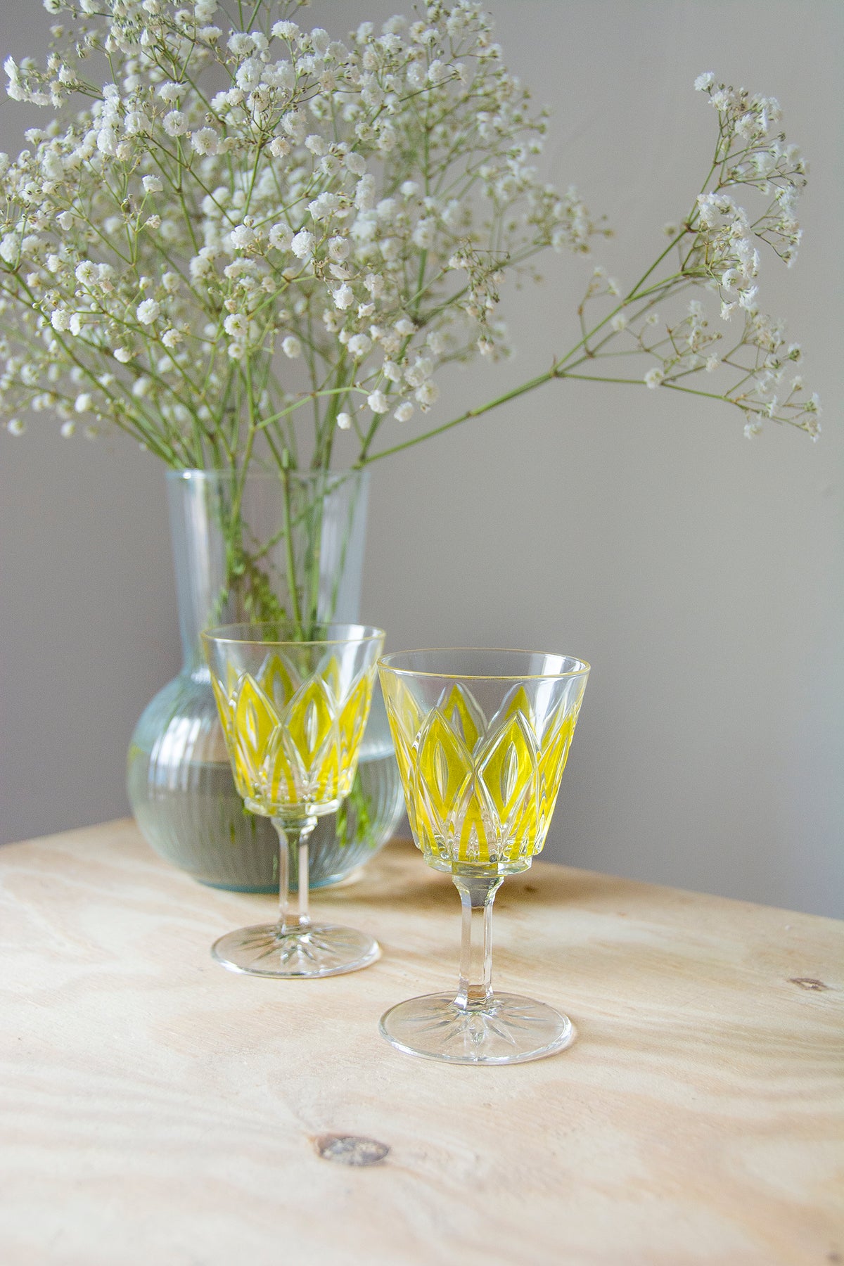 Harlequin Wine Glasses, Set of 6
