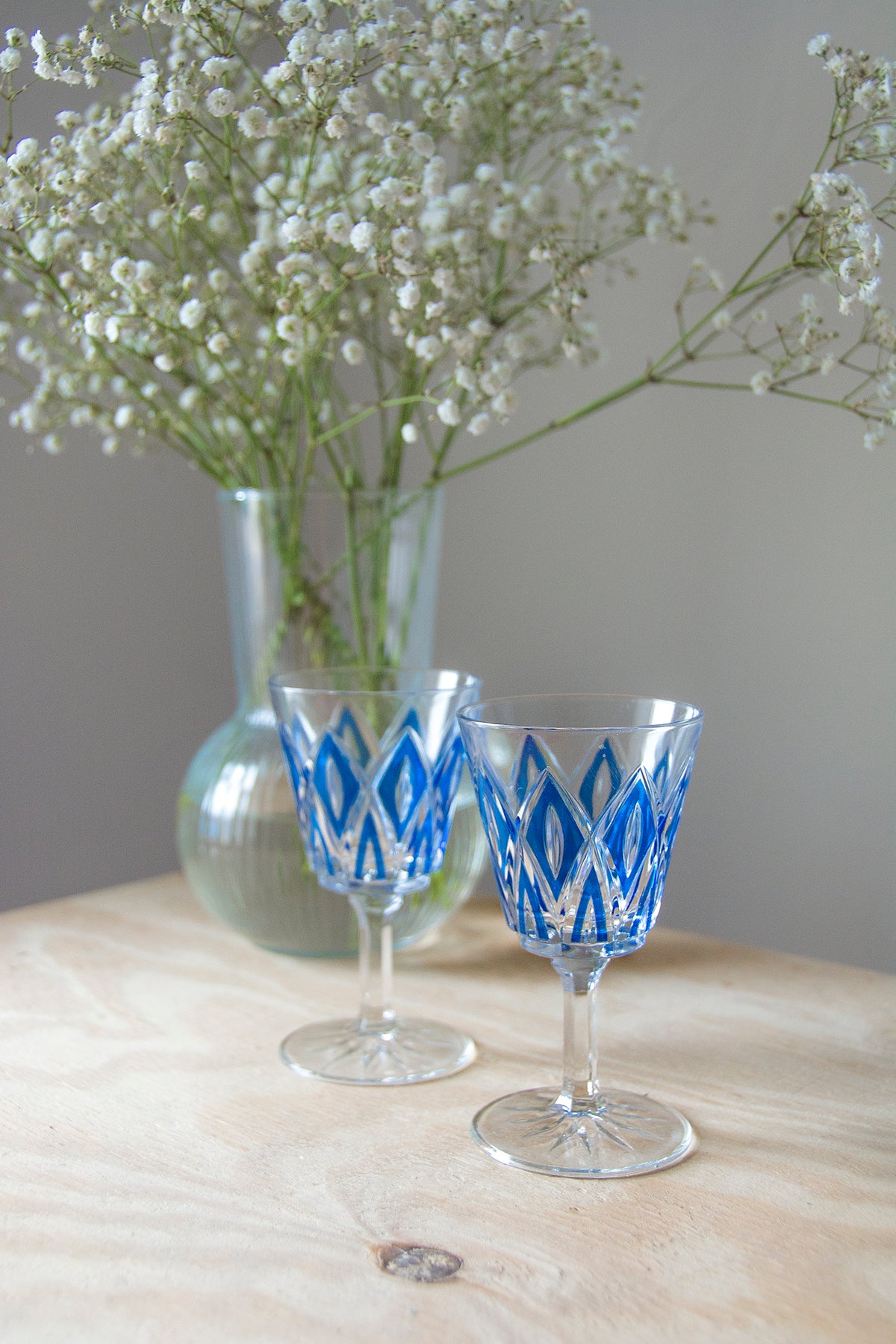 Harlequin Wine Glasses, Set of 6