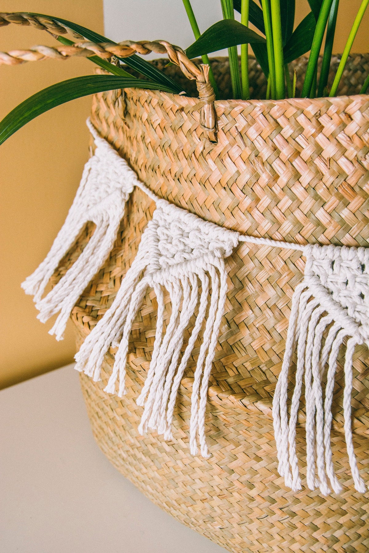 Macrame baby bunting