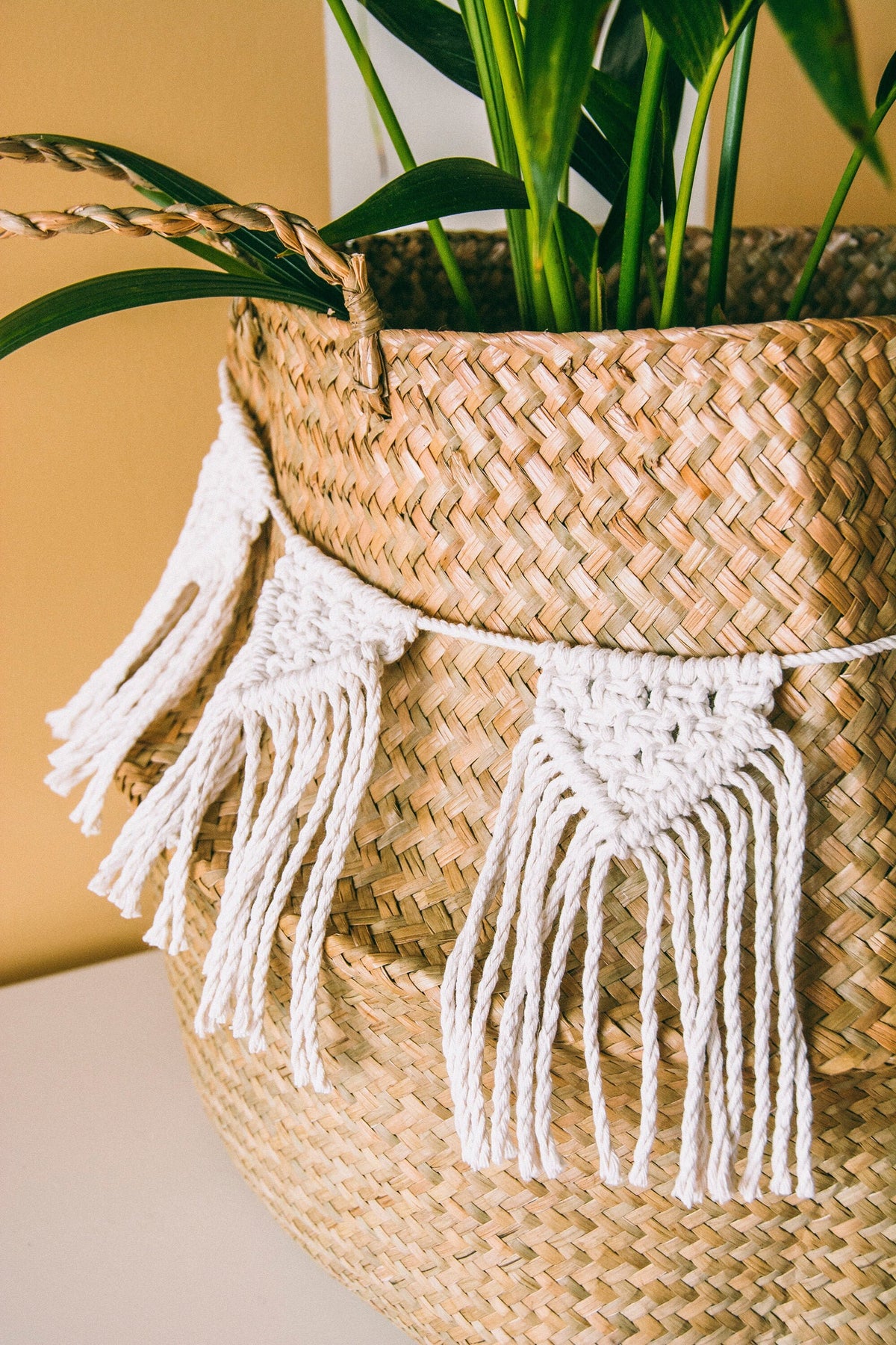 Macrame baby bunting